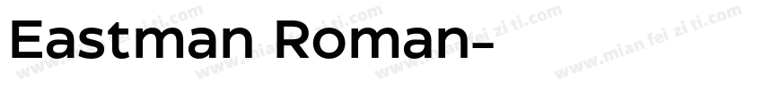 Eastman Roman字体转换